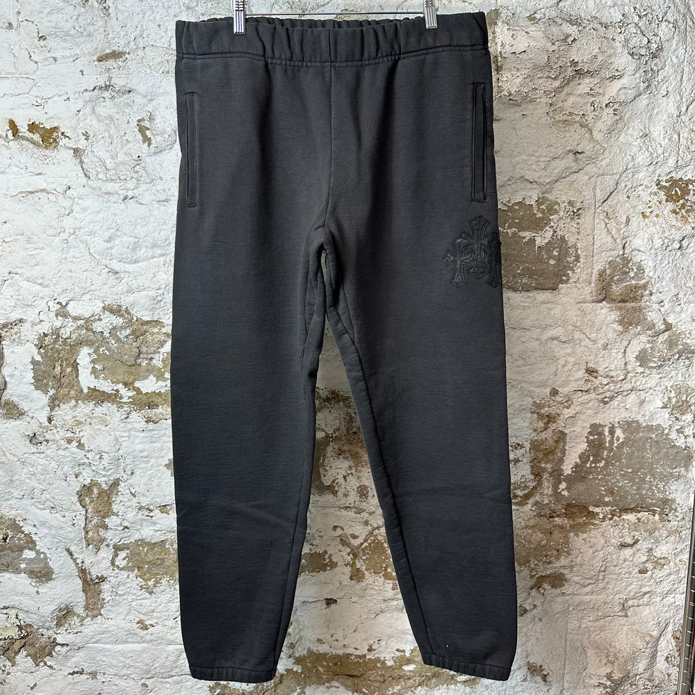 Chrome Hearts PaperJam Triple Cross Black Sweatpants Sz XL