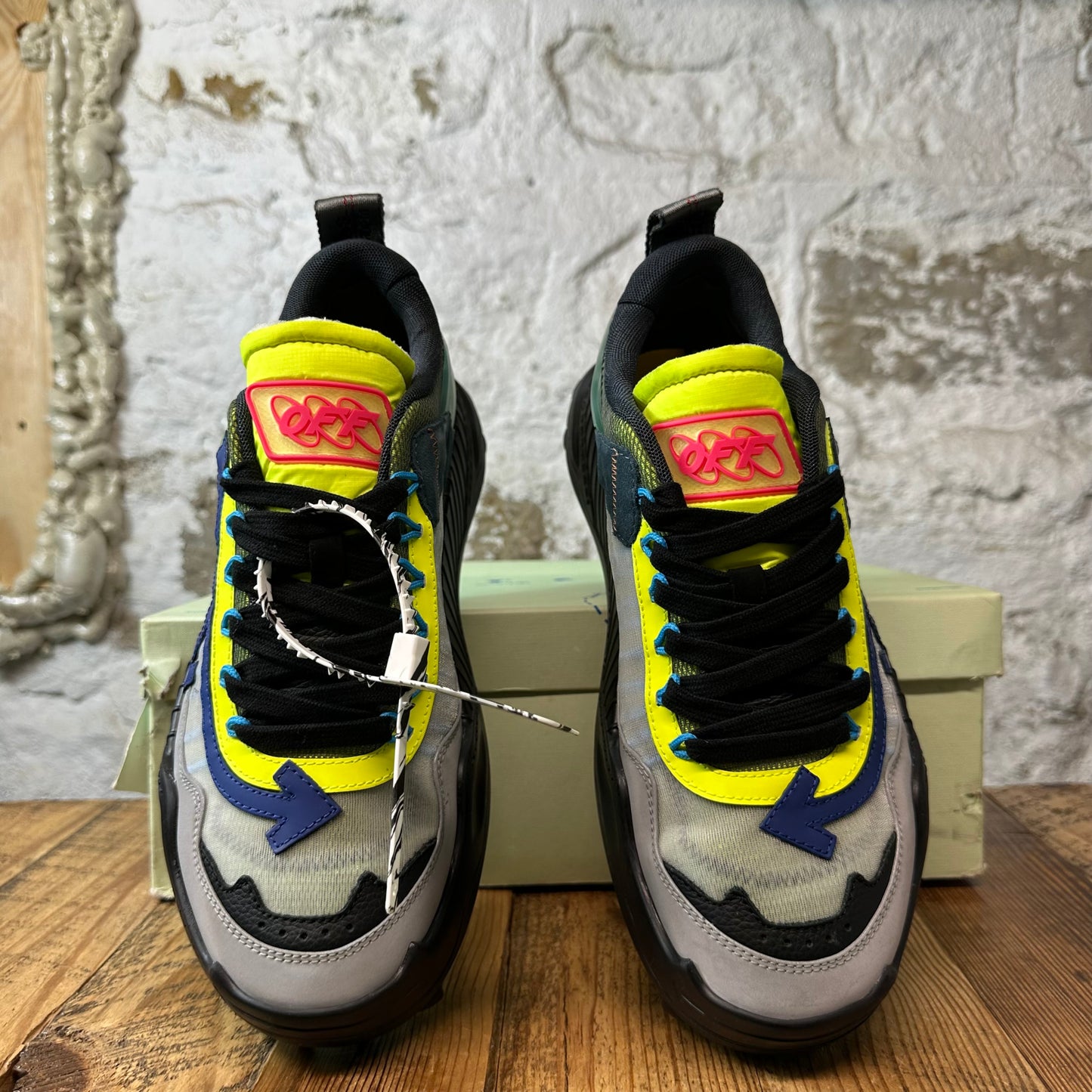 Off-White ODSY 1000 Blue Grey Black Sneaker Sz 10 (43)