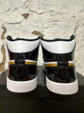 Air Jordan 1 Mid Patent Black White Gold Sz 14 DS