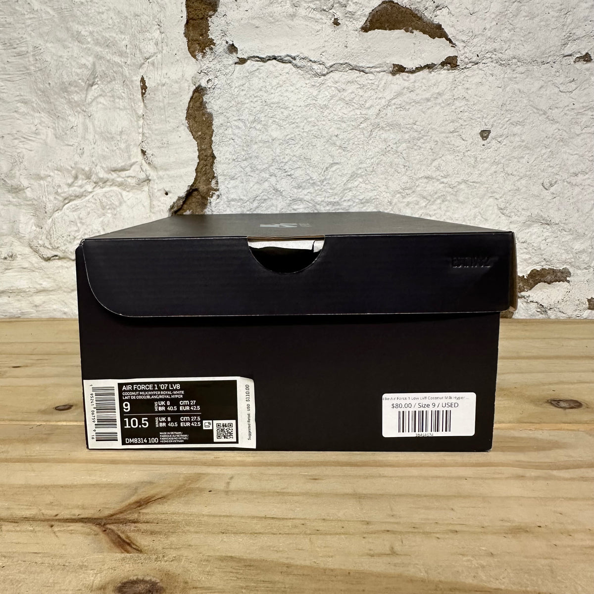 Nike Air Force 1 Low LV8 Coconut Milk Hyper Royal Sz 9