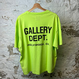 Gallery Dept Neon Green T-shirt Sz XL DS