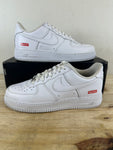 Nike Air Force 1 Low Supreme White Sz 8