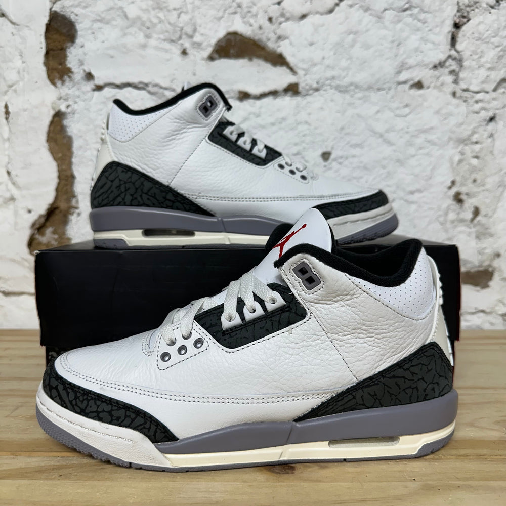 Air Jordan 3 Cement Grey Sz 7Y