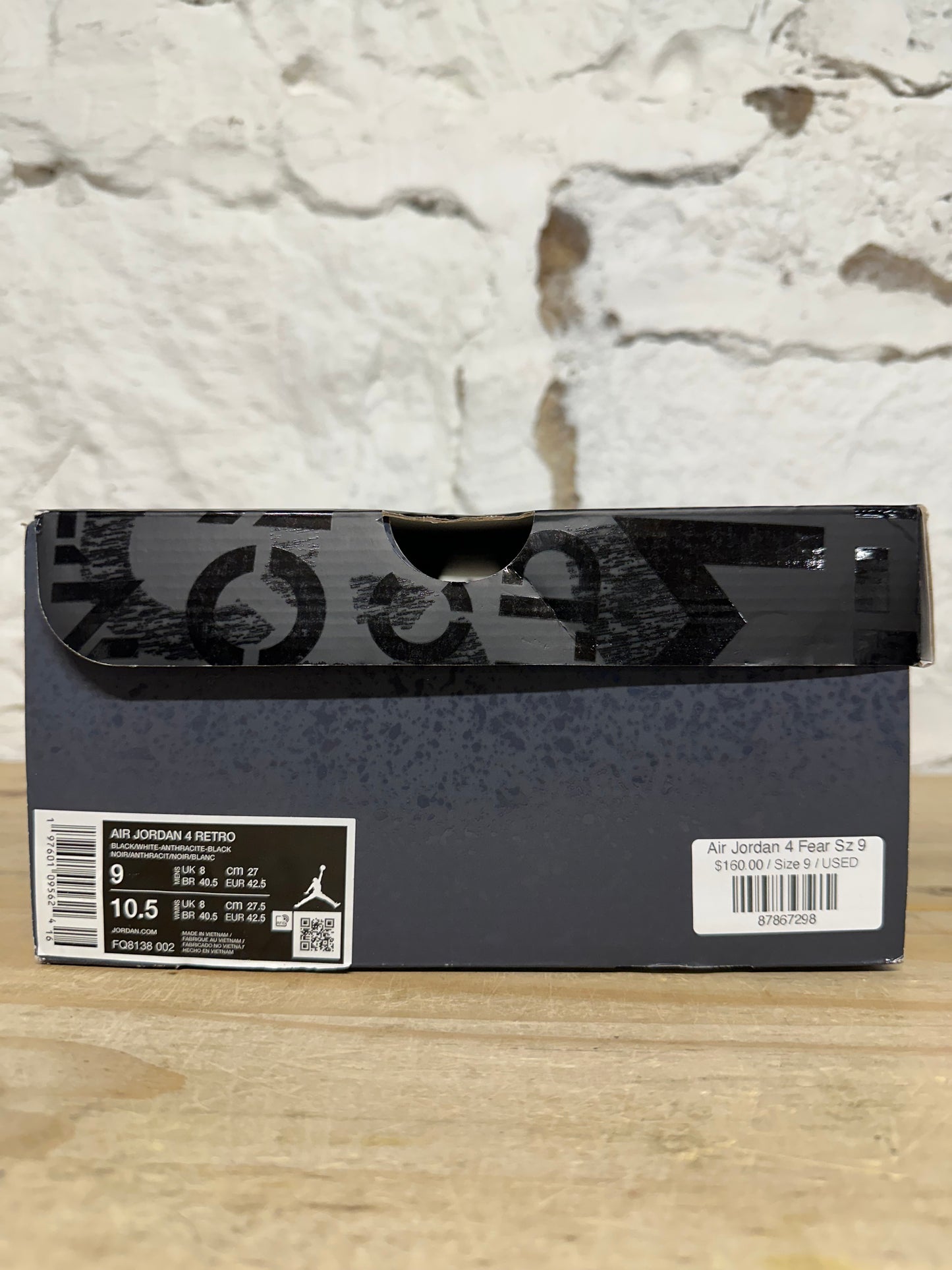 Air Jordan 4 Fear Sz 9