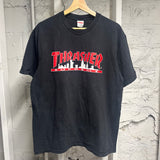 Supreme Thrasher Black Red T-Shirt Sz L