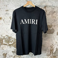 Amiri White Spellout Black T-Shirt Sz S