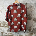 Amiri Skull Button Up Shirt Red Sz M