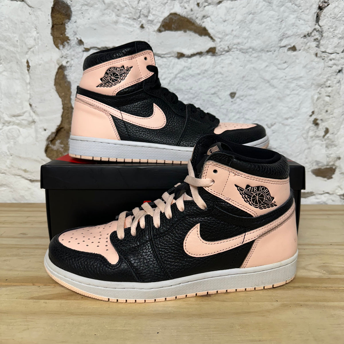 Air Jordan 1 High Black Crimson Tint Sz 9