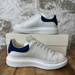 Alexander Mcqueen Blue Tab White Sneaker Sz 7 (40)