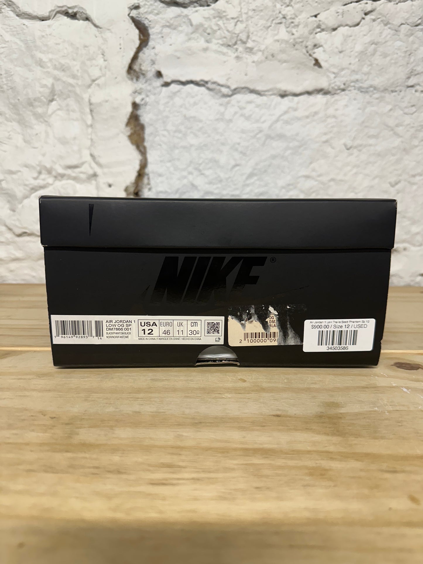 Air Jordan 1 Low Travis Scott Phantom Sz 12