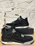 Air Jordan 4 Black Canvas Sz 9.5
