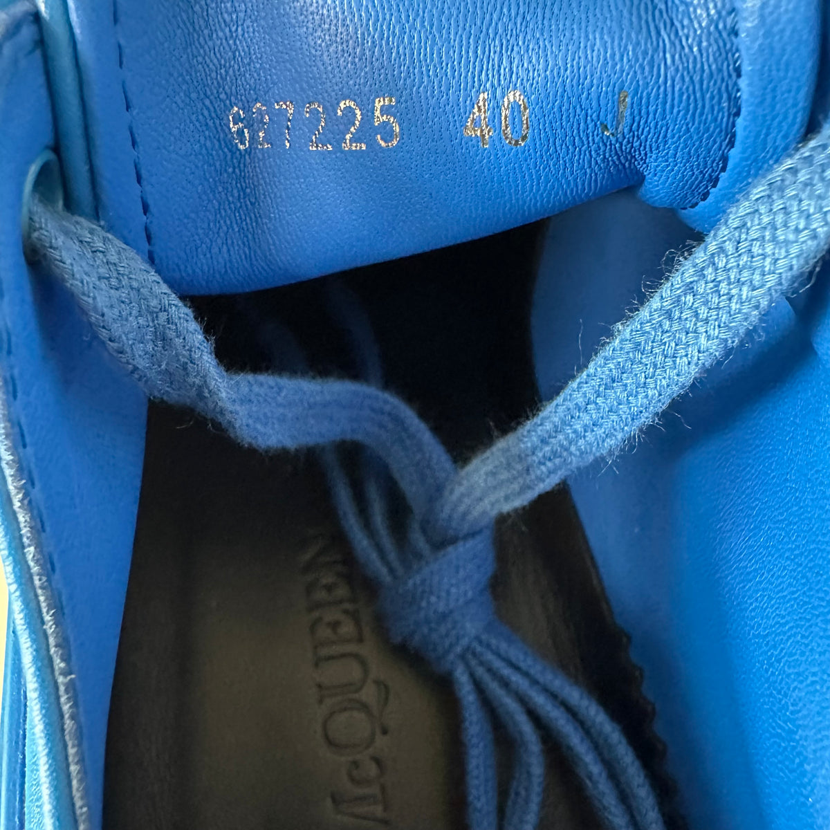 Alexander McQueen Low Blue Tread Boot Sz 7 (40)