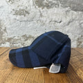 Burberry Navy Check Wool Hat Sz L