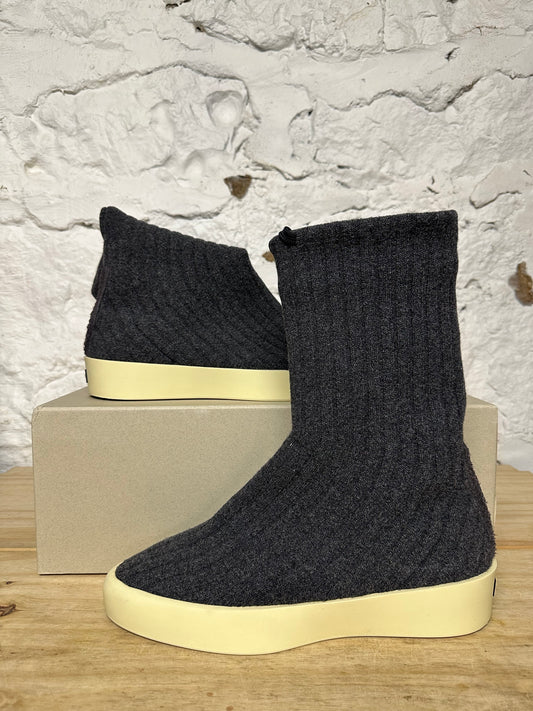 Fear Of God Moc Knit High Grey Sz 12 (45)