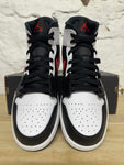 Air Jordan 1 Mid Black Chile Red White Sz 11.5 DS