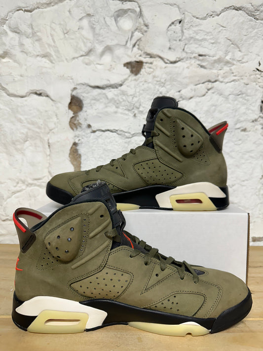 Air Jordan 6 Travis Scott Olive Sz 12