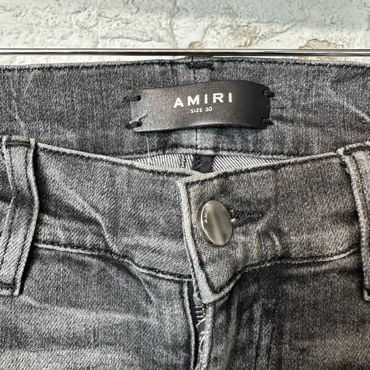 Amiri Plain Gray Denim Jeans Sz 30
