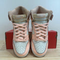 Nike Dunk High Sail Crimson Tint Sz 5.5Y (7W)