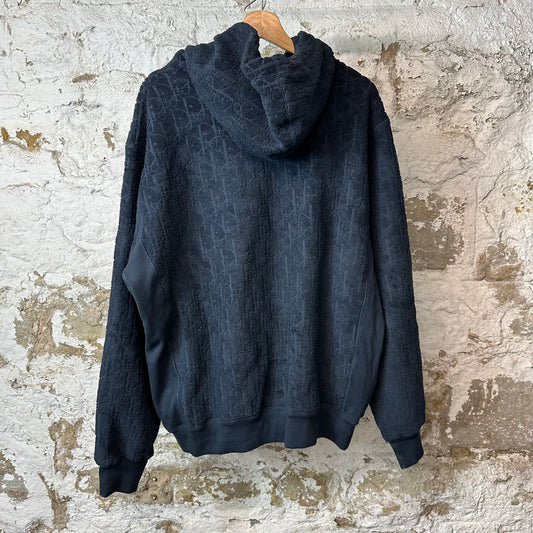 Dior Towel Monogram Navy Hoodie Sz XXL