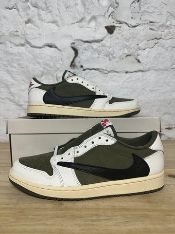 Air Jordan 1 Low Travis Scott Medium Olive Sz 10.5 DS