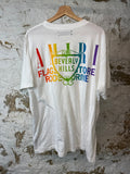 Amiri Rainbow Flagship White T-shirt Sz L