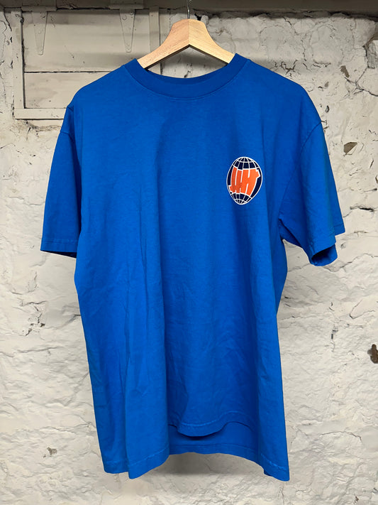 Undefeated Blue Orange T-Shirt Sz L DS
