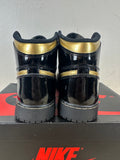 Air Jordan 1 High Black Metallic Gold Sz 6.5Y