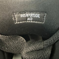 Lanvin Curb Triple Black Canvas Sneaker Sz 7 (40)