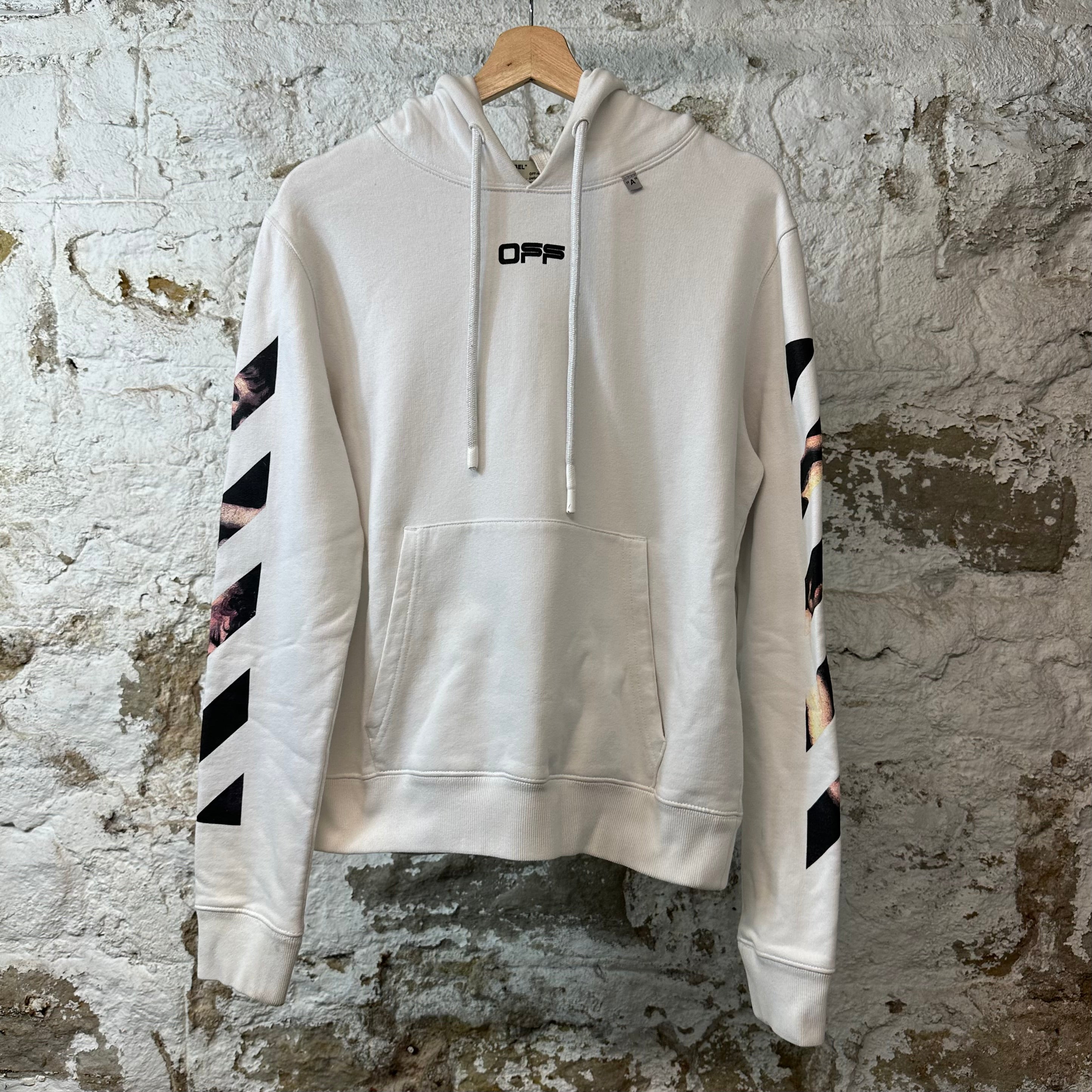 Off White Carvaggio Arrows Hoodie White Sz XS