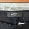 Amiri MX1 Camo Patch Black Denim Jeans Sz 31