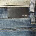 Amiri Plain Dark Blue Shotgun Denim Jeans Sz 32
