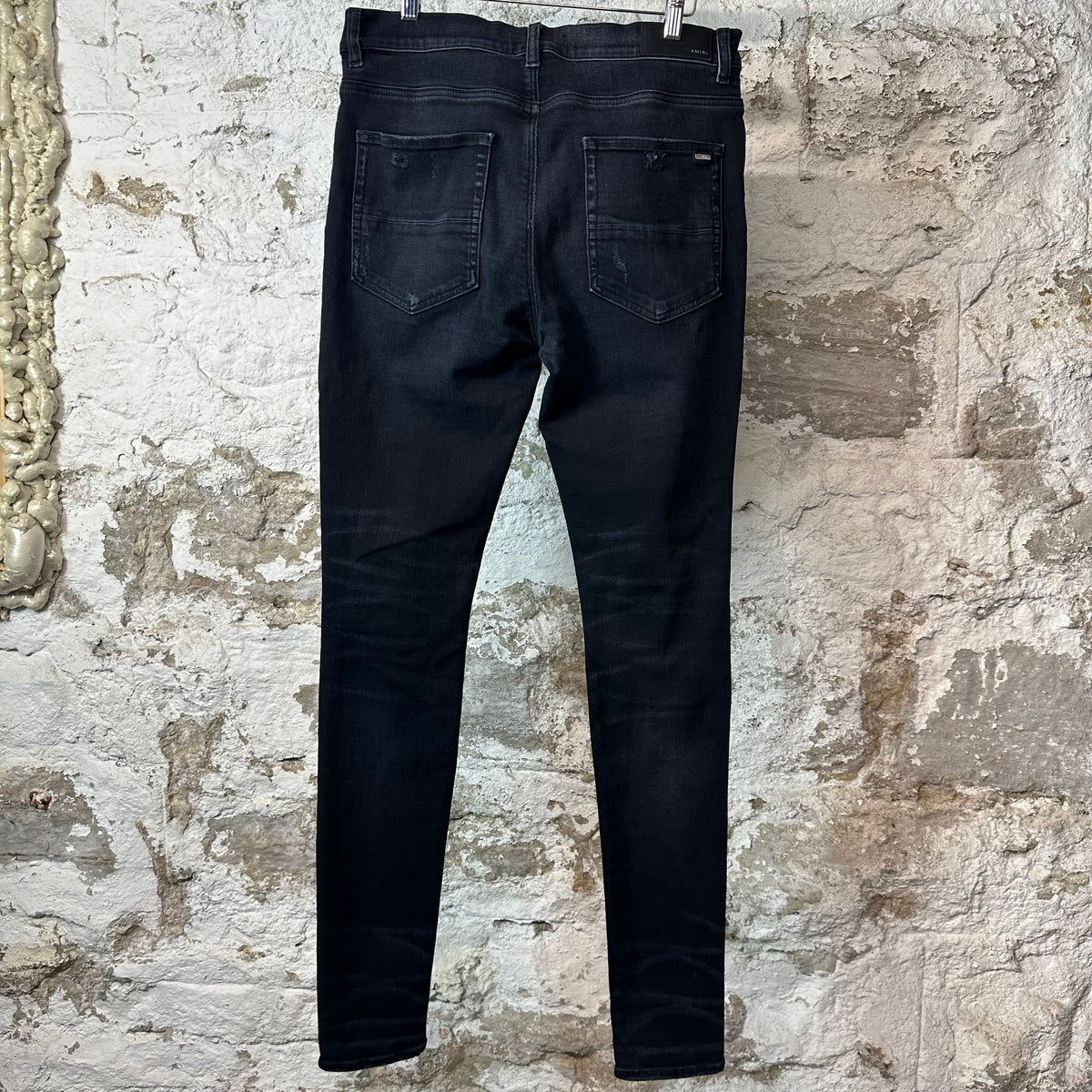 Amiri MX1 Red Tie Dye Thrasher Black Denim Jeans Sz 34