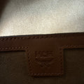 MCM Stark Leather Roasted Pecan Backpack