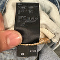 Amiri Vintage Stagger Logo Blue Denim Jeans Sz 32