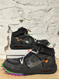 Nike Air Force 1 Mid Off-White Black Sz 13