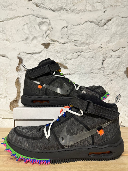 Nike Air Force 1 Mid Off-White Black Sz 13