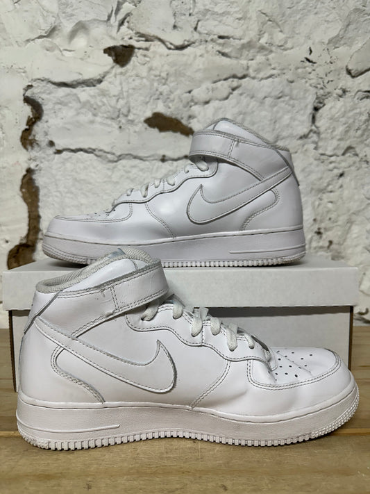 Nike Air Force 1 Mid Triple White Sz 8.5