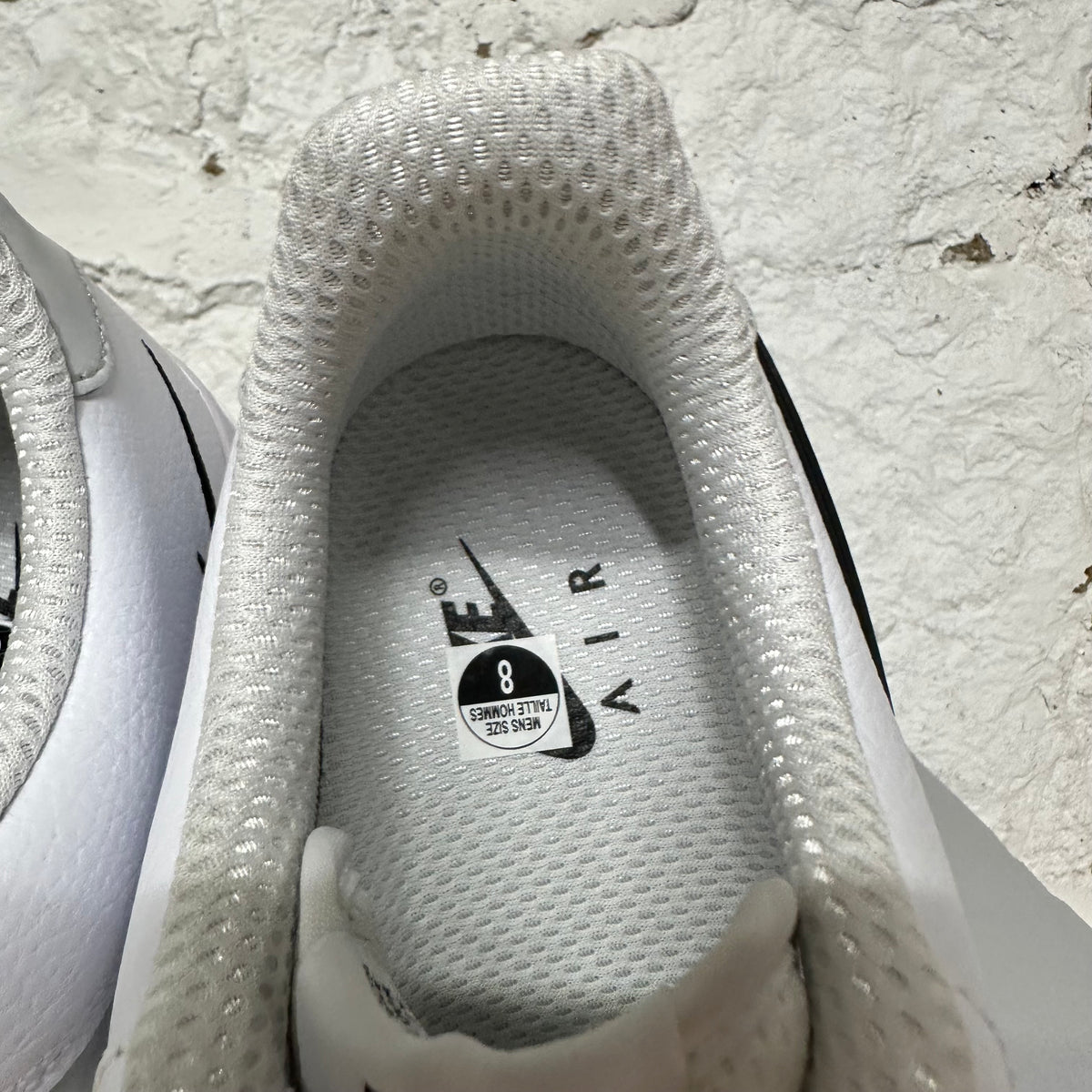 Nike Air Force 1 White Photon Dust Black Sz 8 DS