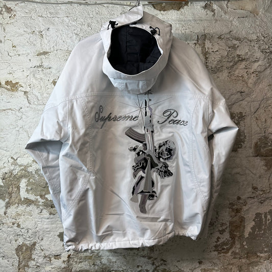Supreme AOI White GORE-TEX Jacket Sz L DS
