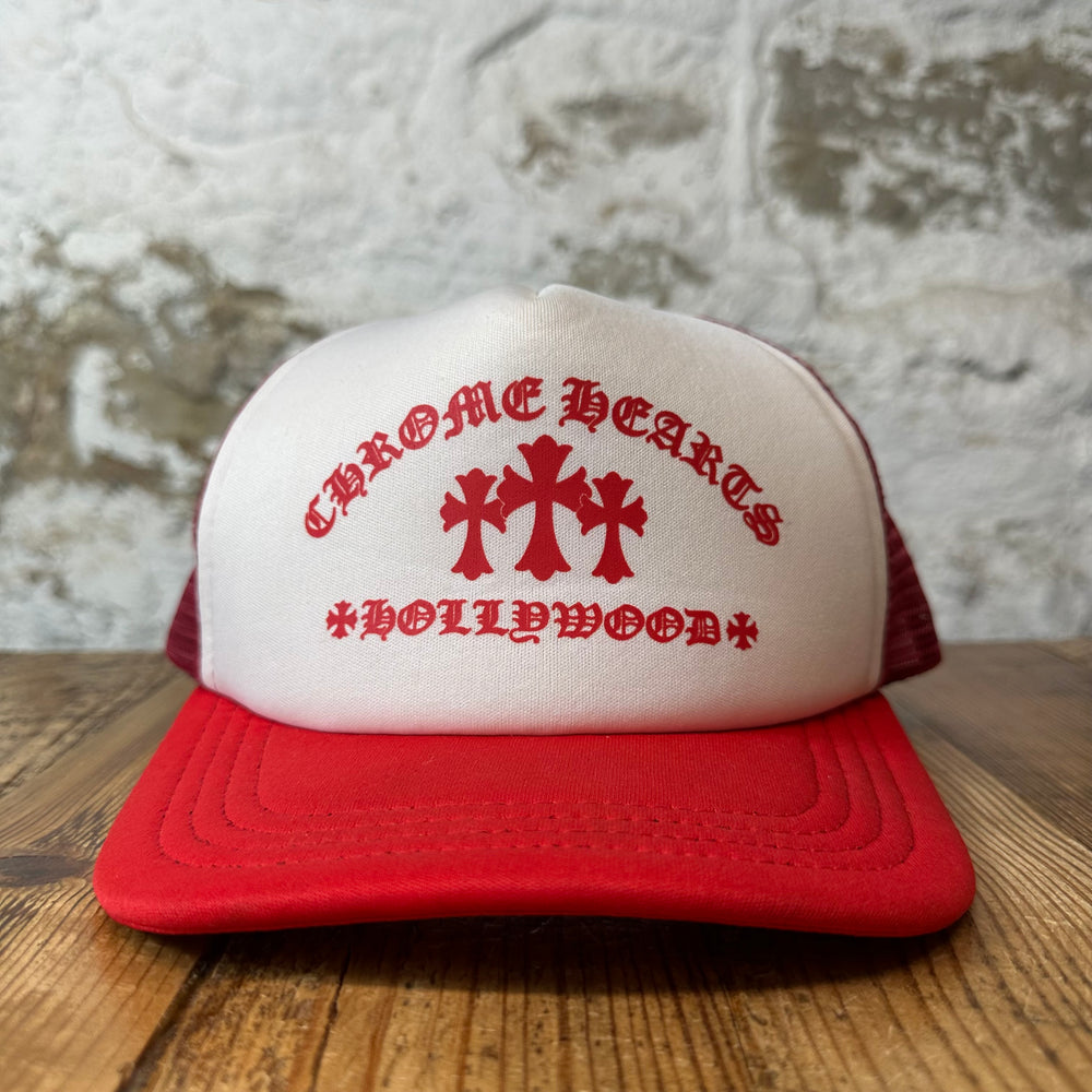 Chrome Hearts King Taco Red White Trucker Hat
