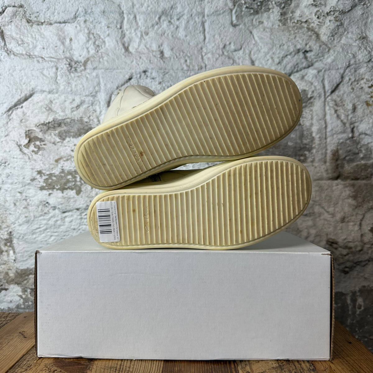 Rick Owens High Geobasket Milk Sneaker Sz 10 (43)