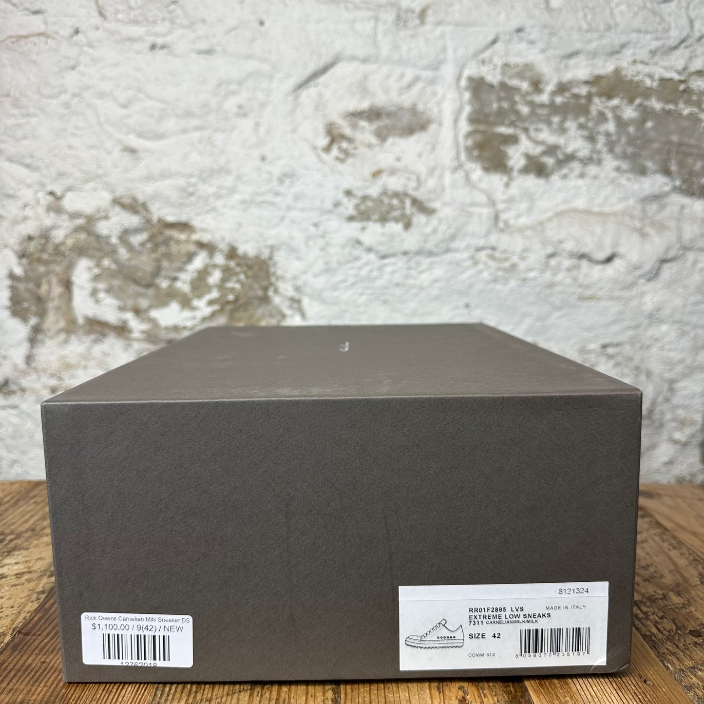 Rick Owens Carnelian Milk Sneaker DS