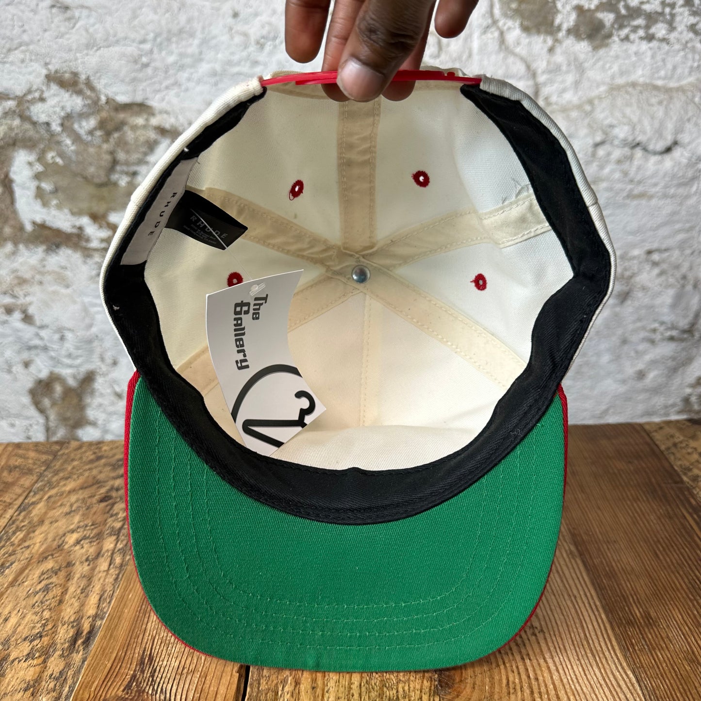 Rhude Rossa Logo Cream Red Hat