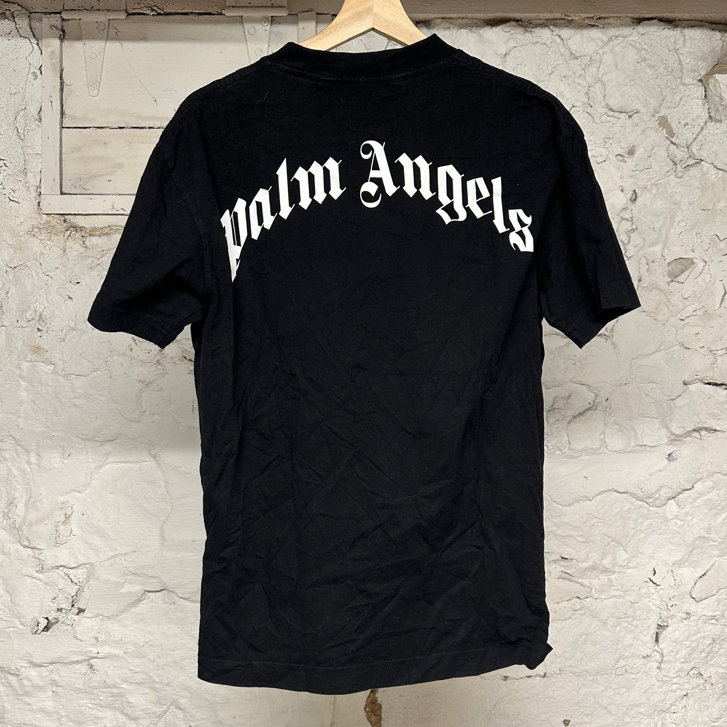 Palm Angels Shark Black T-Shirt Sz S