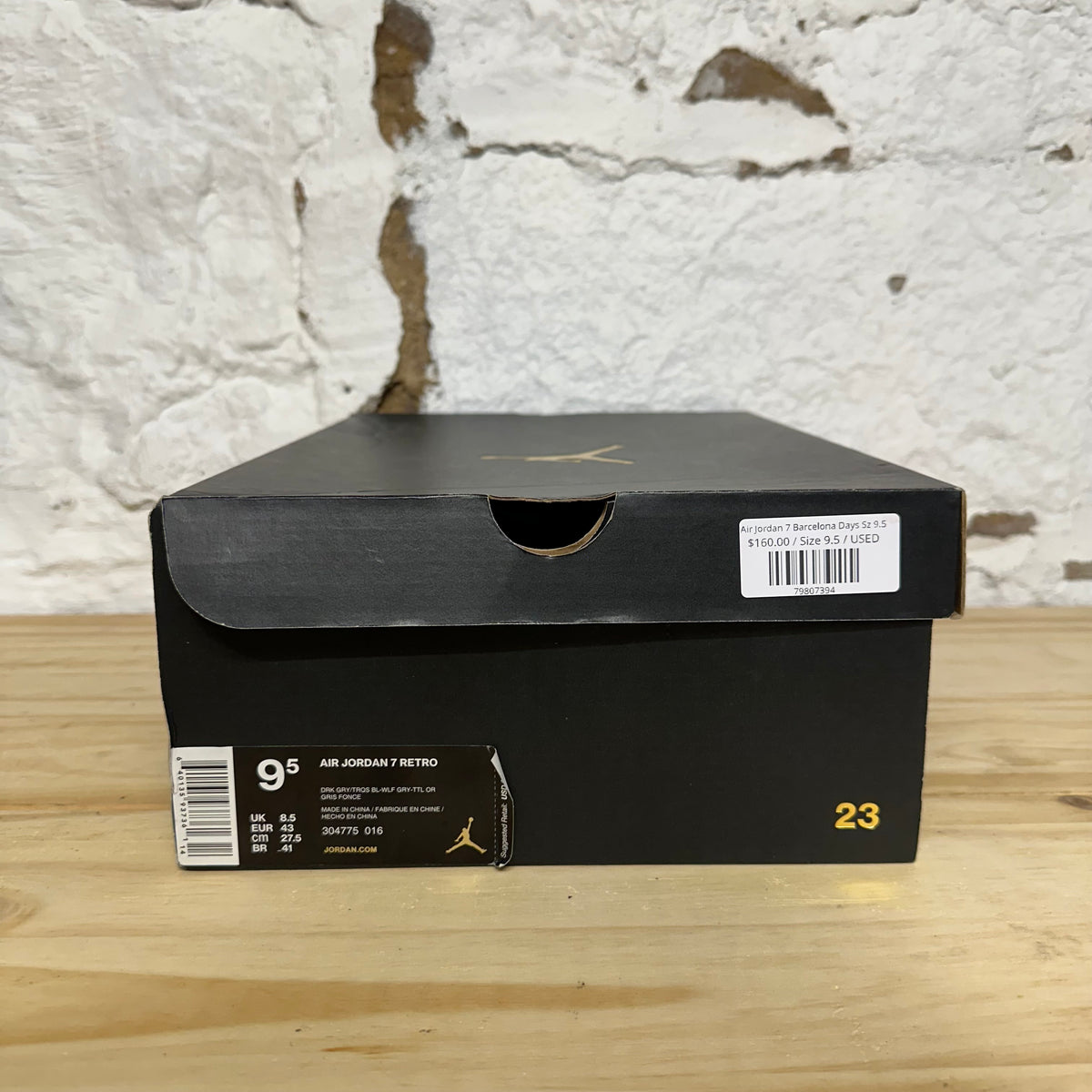 Air Jordan 7 Barcelona Days Sz 9.5