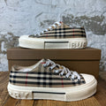 Burberry Tan Plaid Jack Sneaker Sz 6.5 (39)