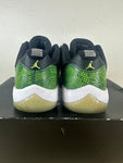 Air Jordan 11 Low Green Snakeskin Sz 10