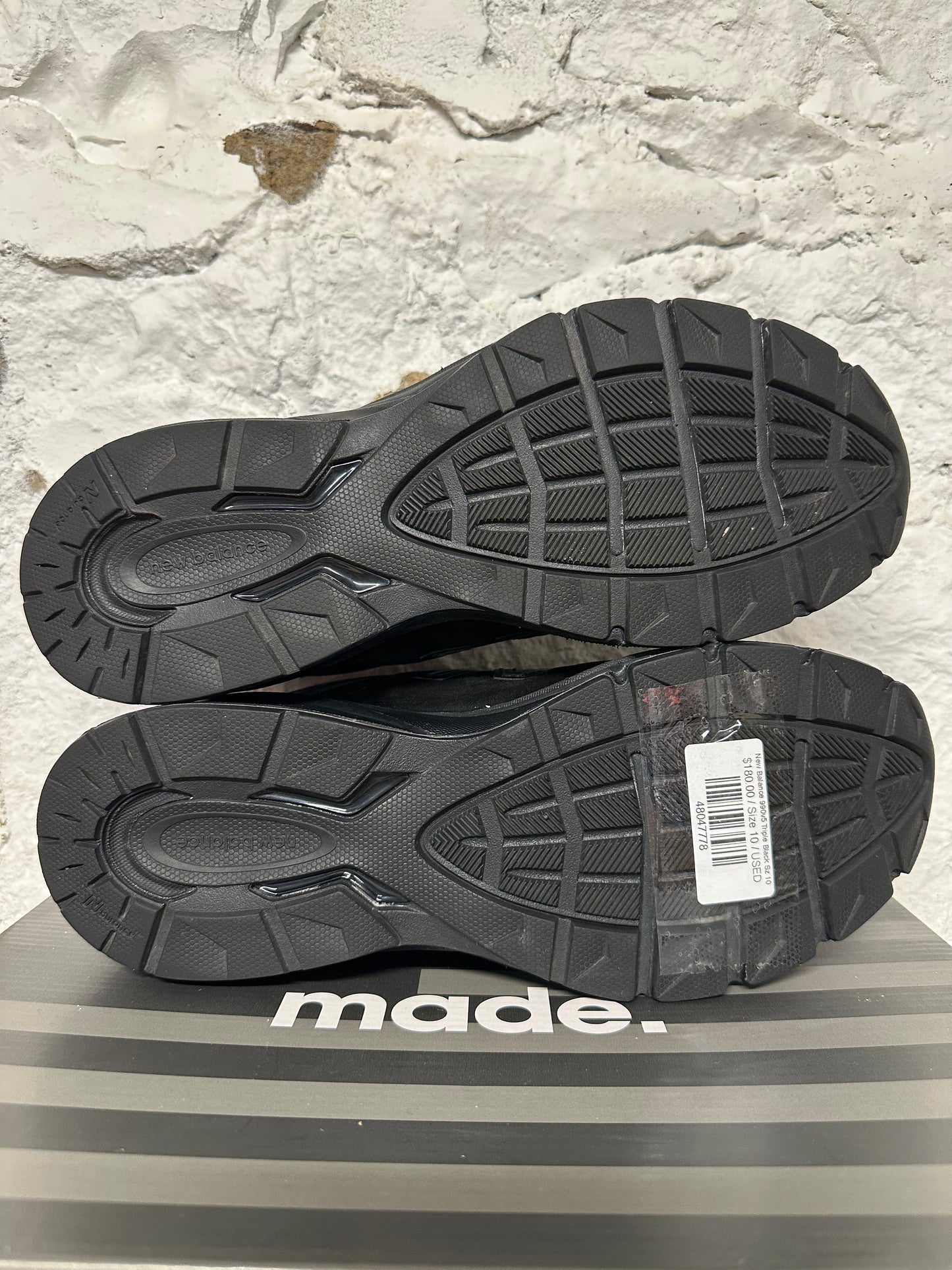 New Balance 990v5 Triple Black Sz 10