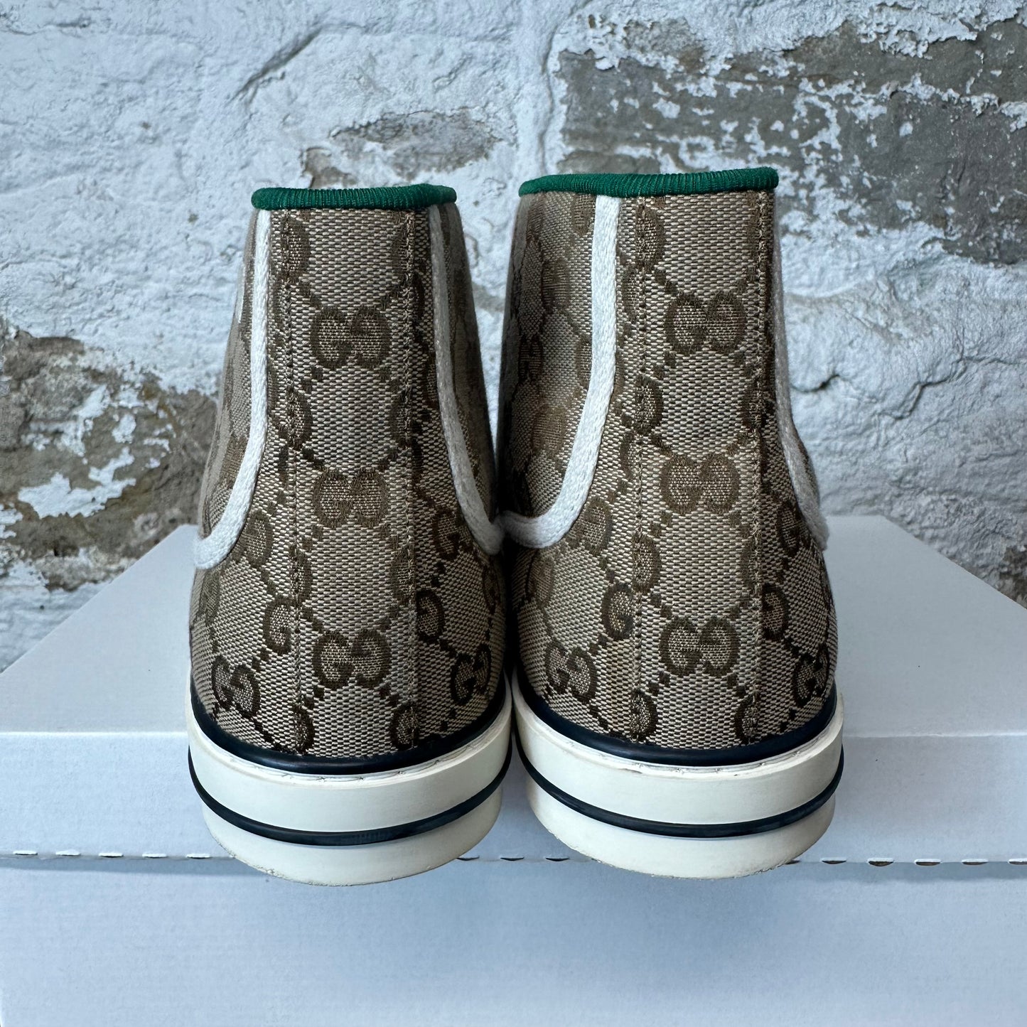 Gucci Tennis 1977 High GG Monogram Sneaker Sz 9.5