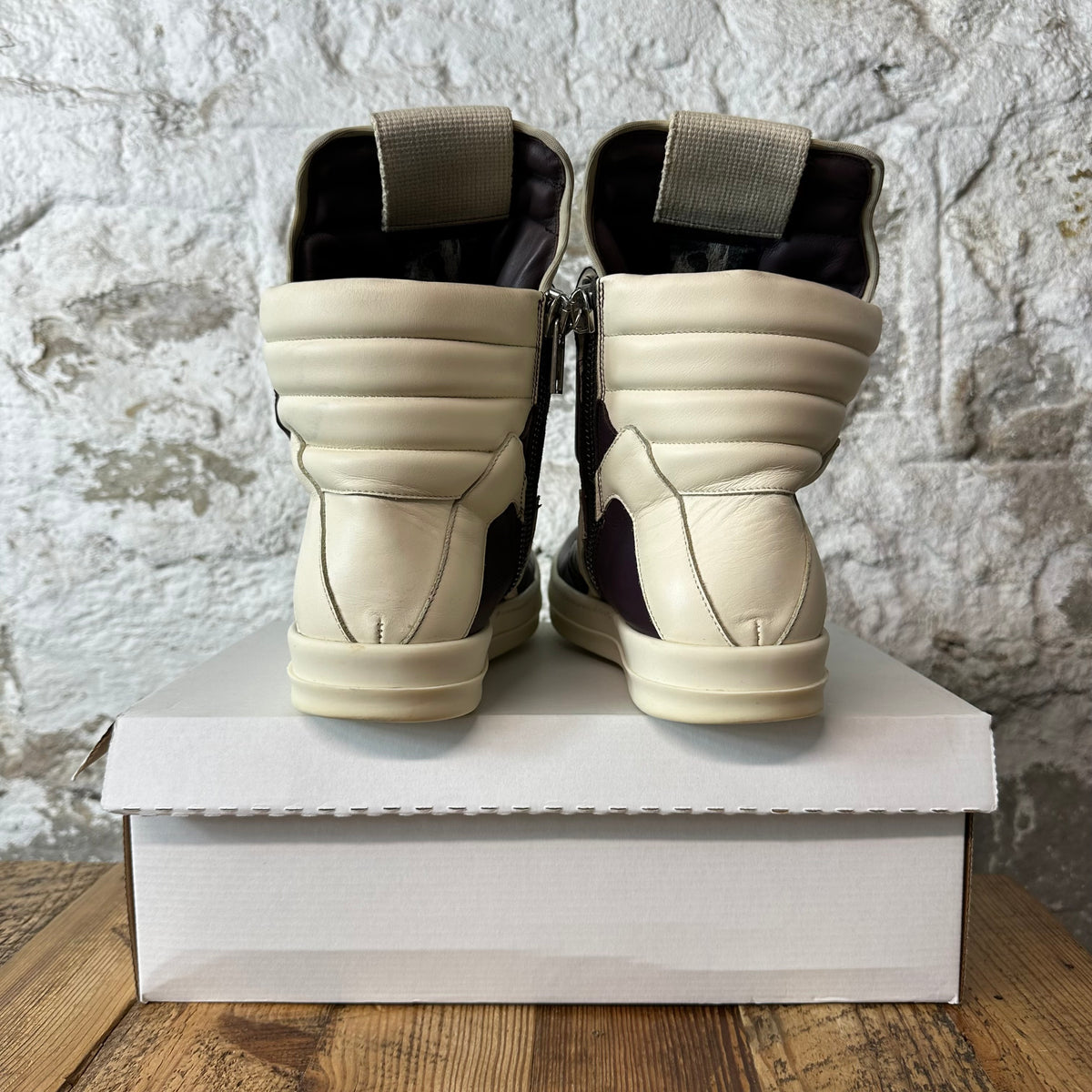 Rick Owens Geobasket Grape Milk Sneaker Sz 10 (43)